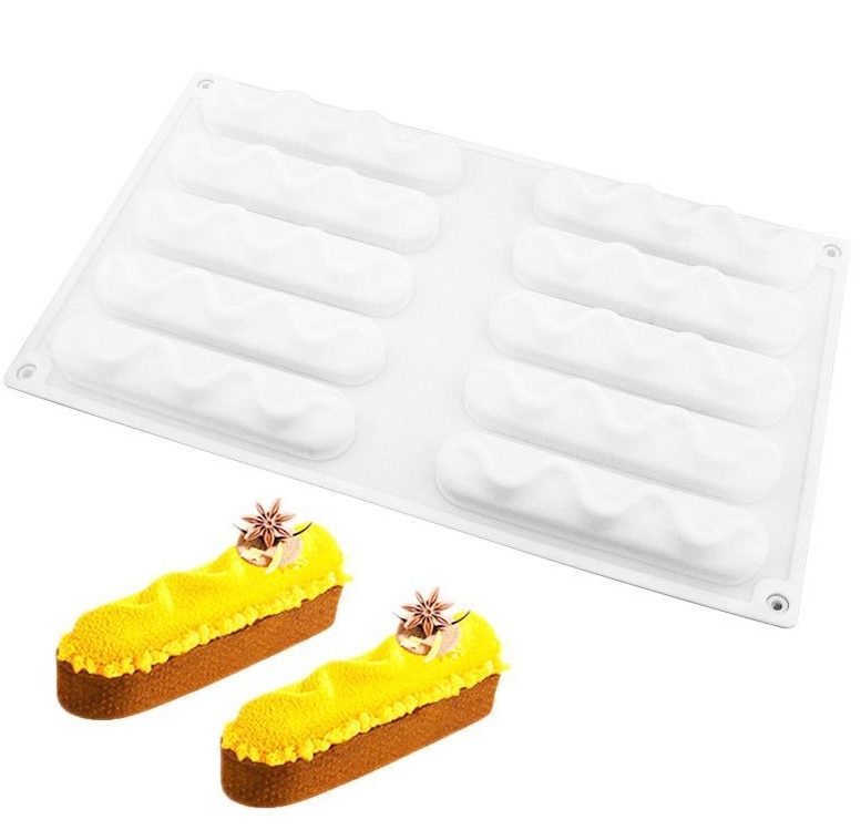 Silicone mold for Eurodesserts Eclairs